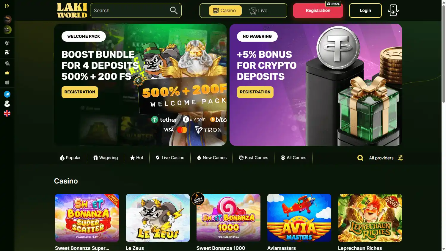 Laki World Casino screenshot 2