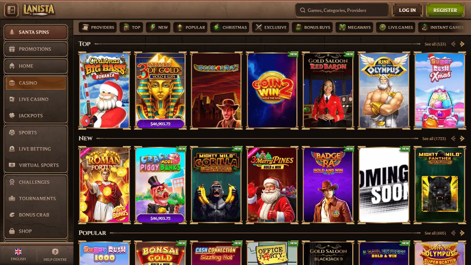 Lanista Casino screenshot 2