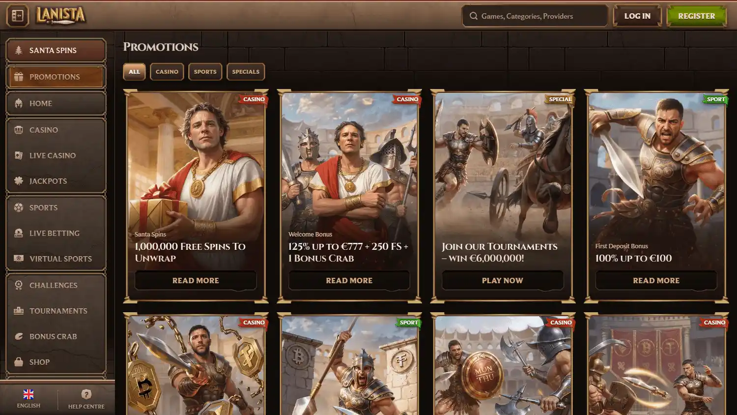 Lanista Casino screenshot 3