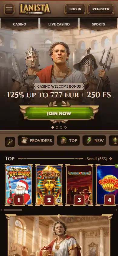 Lanista Casino screenshot 4