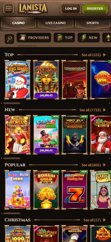 Lanista Casino screenshot 5
