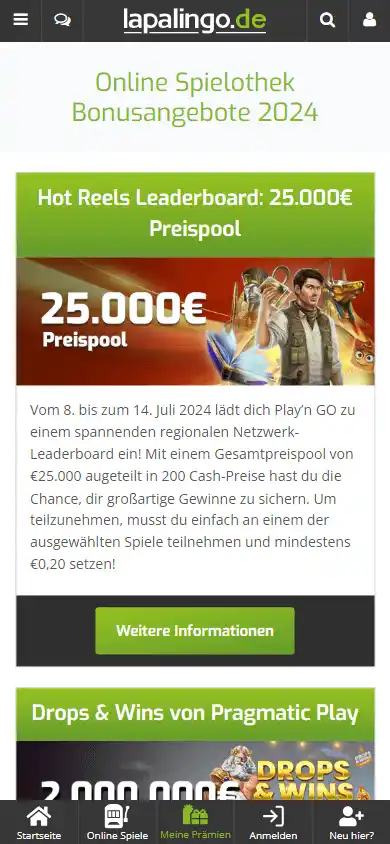 Lapalingo Casino DE screenshot 5