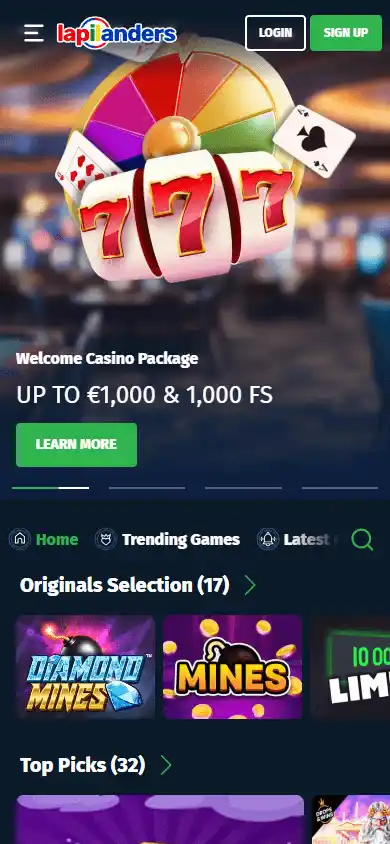 Lapilanders Casino screenshot 3