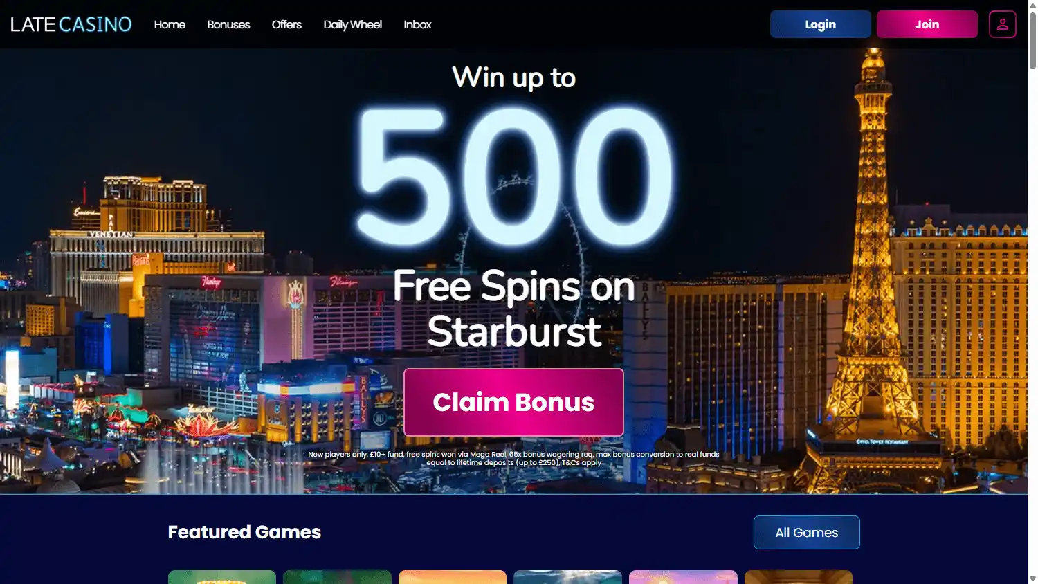 Late Casino screenshot 1