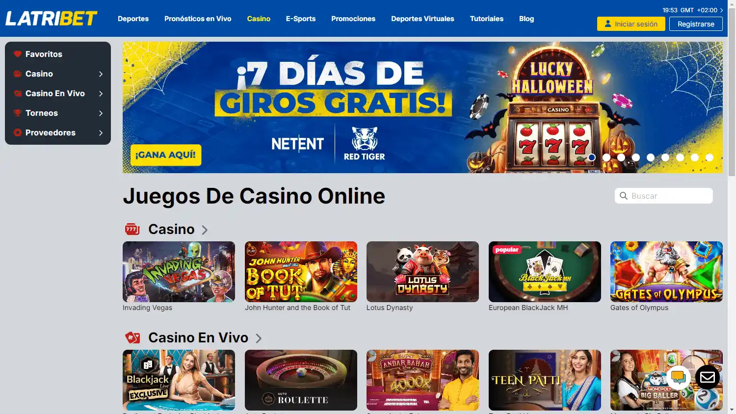 LatriBet Casino screenshot 2