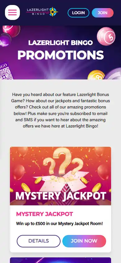 Lazerlight Bingo Casino screenshot 6