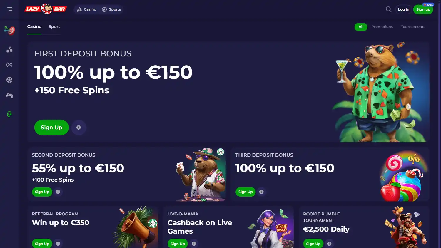 Lazybar Casino screenshot 2