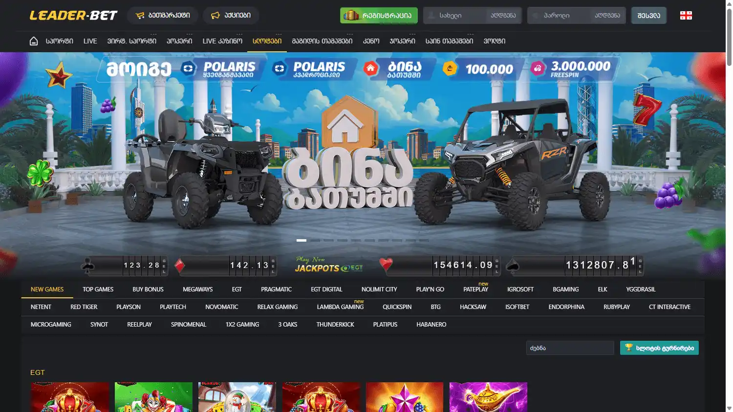 Leader-Bet Casino screenshot 2