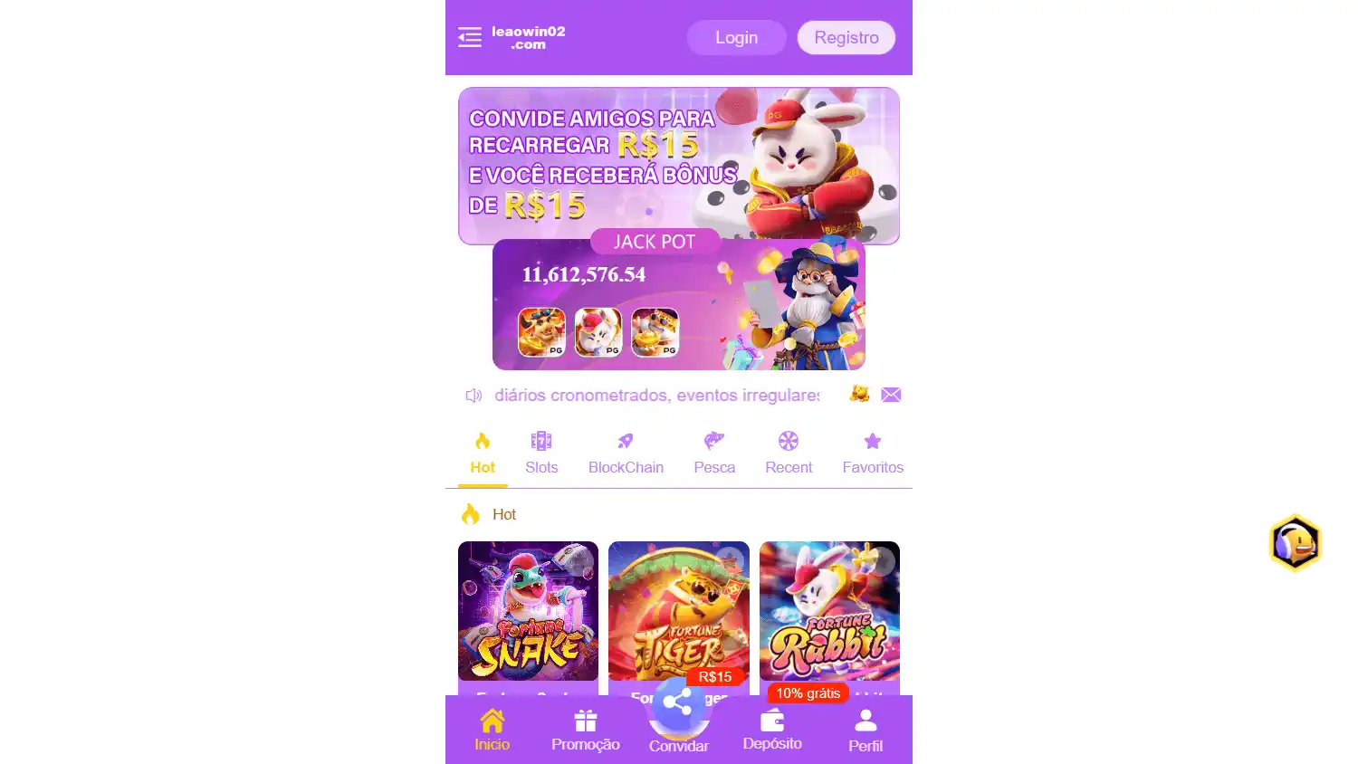 Leaowin02 Casino screenshot 1