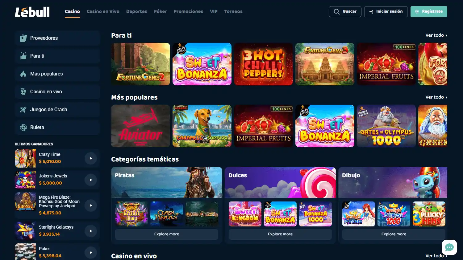 Lebull Casino MX screenshot 3