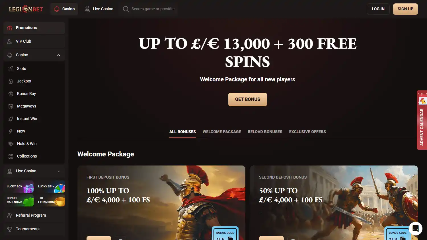 LegionBet Casino screenshot 3