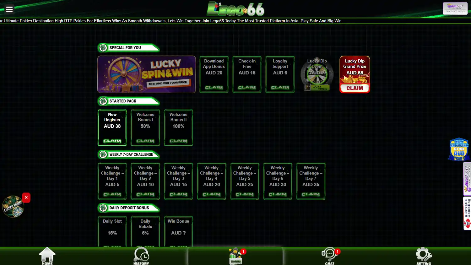 Lego66 Casino screenshot 2