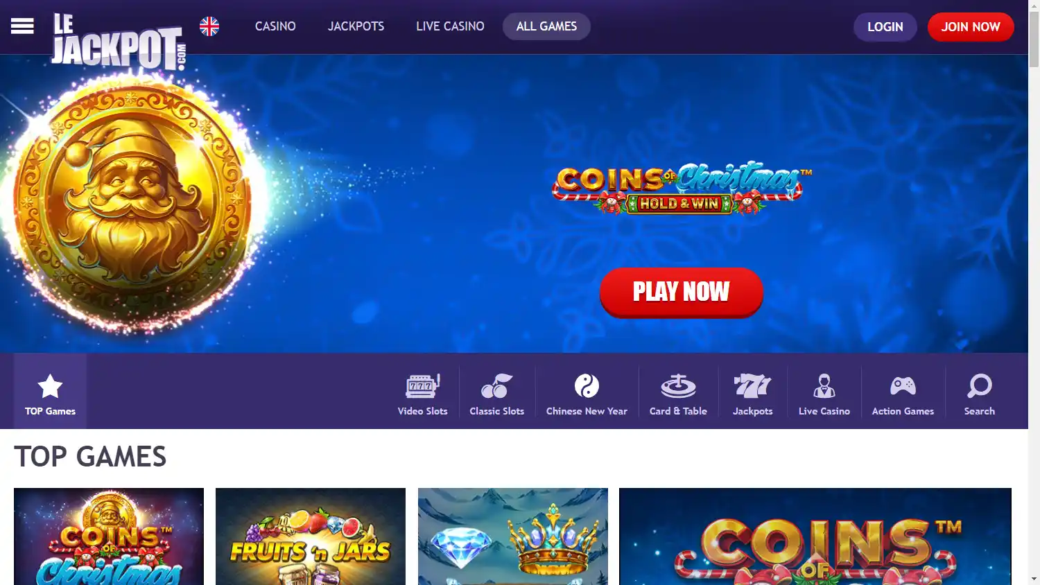 LeJackpot Casino screenshot 2