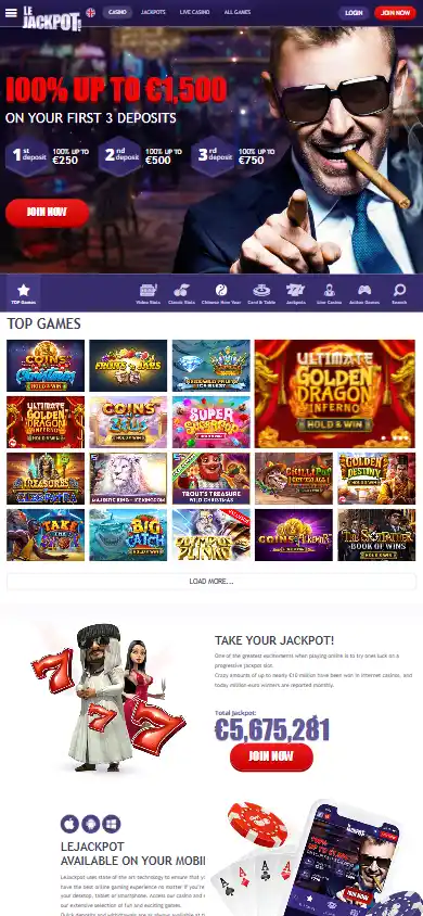 LeJackpot Casino screenshot 4