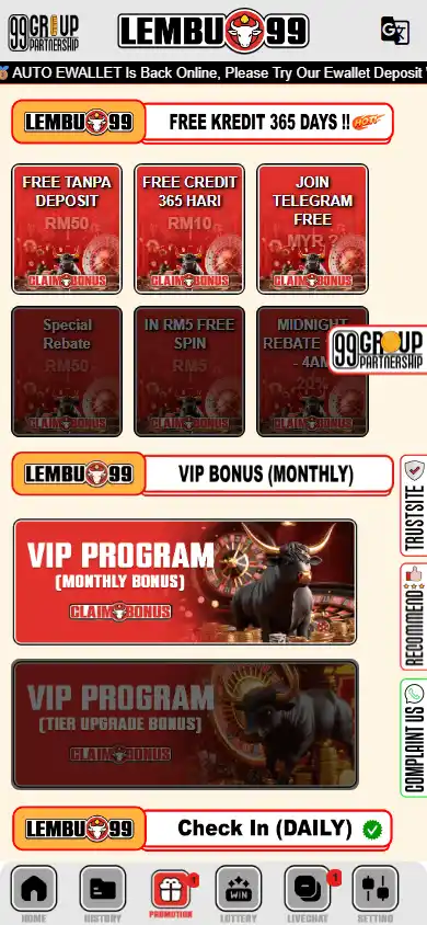 Lembu99 Casino screenshot 4
