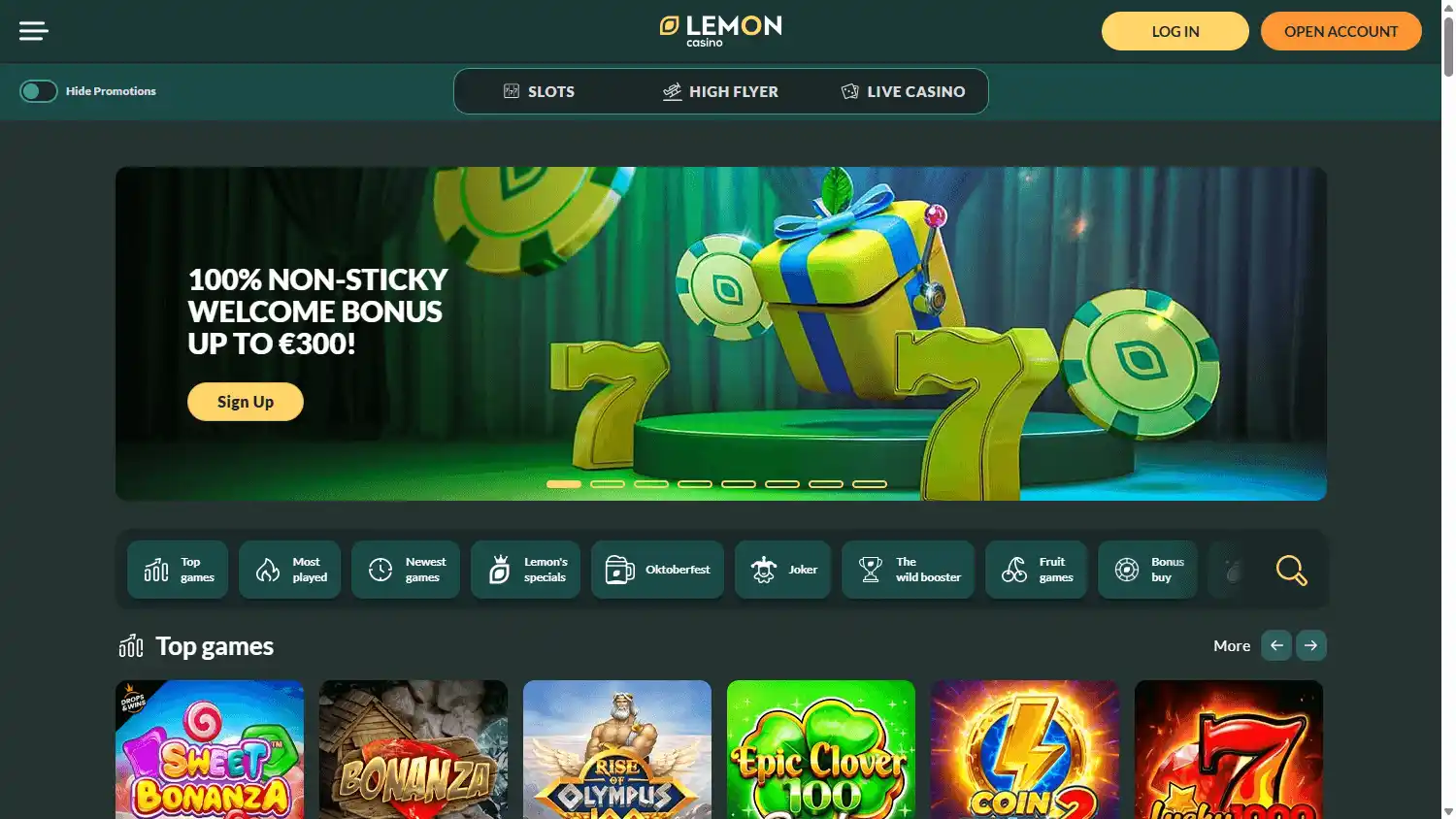 Lemon Casino screenshot 1