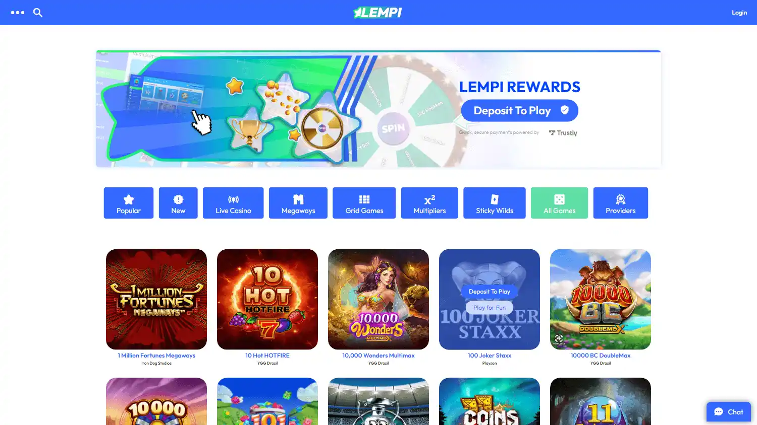 Lempi Casino screenshot 2