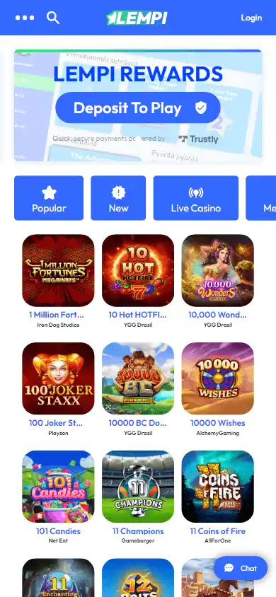 Lempi Casino screenshot 3