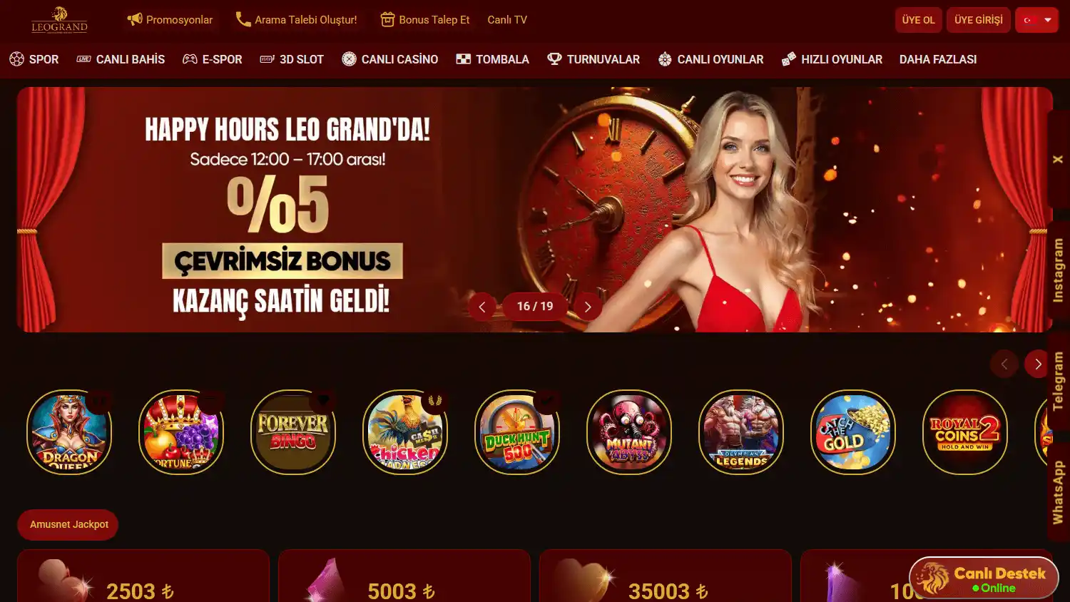 Leogrand Casino screenshot 1