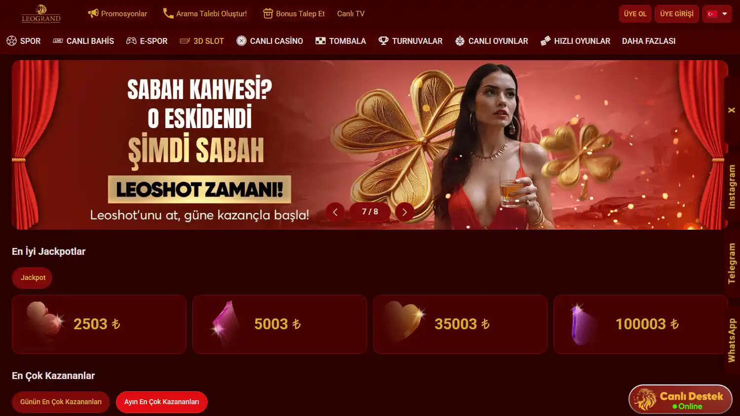 Leogrand Casino screenshot 2