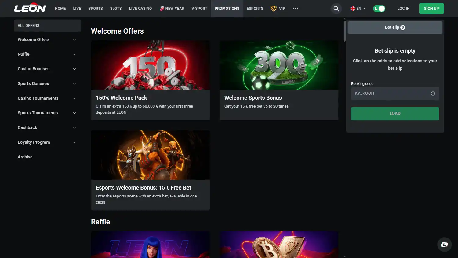 Leon Casino screenshot 3