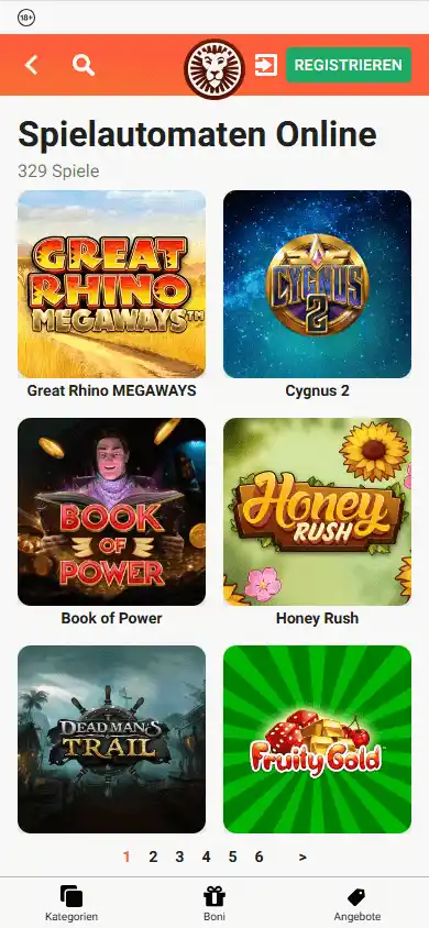 LeoVegas Casino DE screenshot 5