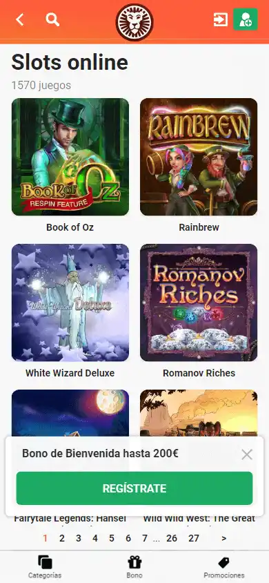 LeoVegas Casino ES screenshot 5