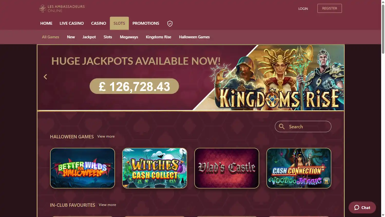 Les Ambassadeurs Online Casino screenshot 2