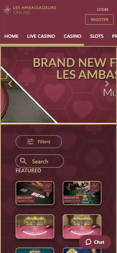 Les Ambassadeurs Online Casino screenshot 4