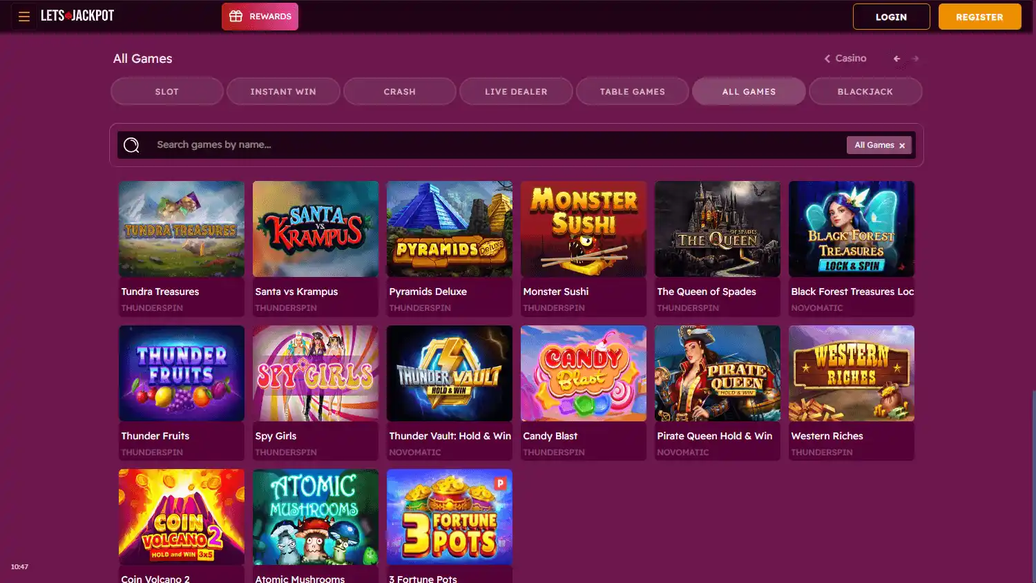 Lets Jackpot Casino screenshot 2