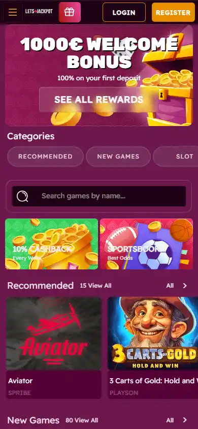 Lets Jackpot Casino screenshot 4