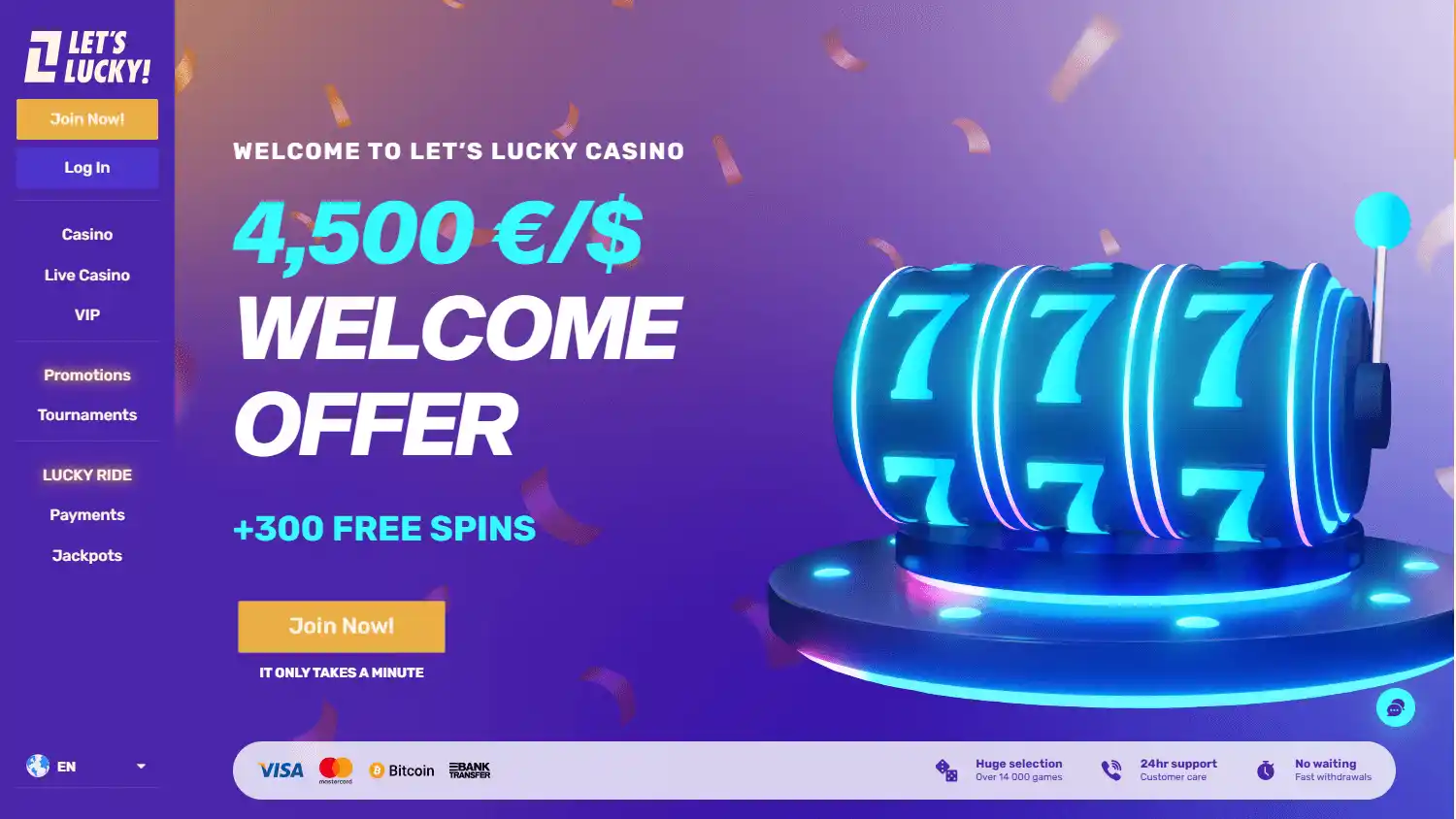 LetsLucky Casino screenshot 1