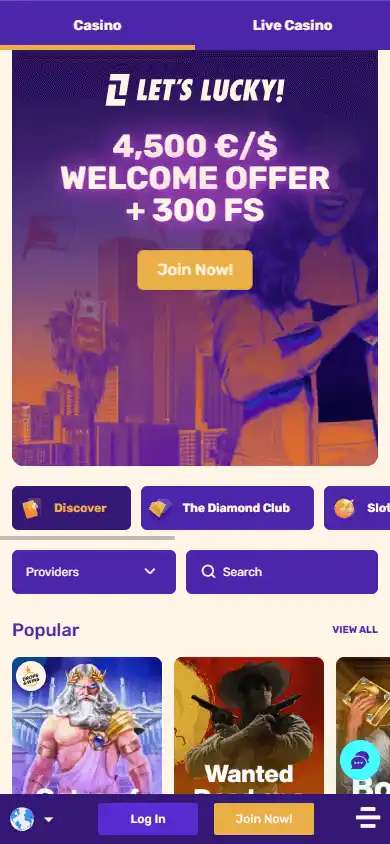 LetsLucky Casino screenshot 5