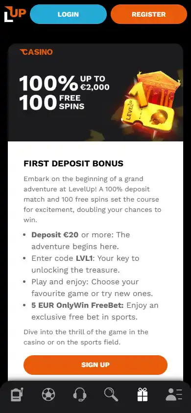 LevelUp Casino screenshot 6