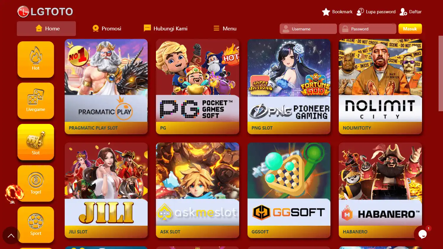 LGTOTO Casino screenshot 2