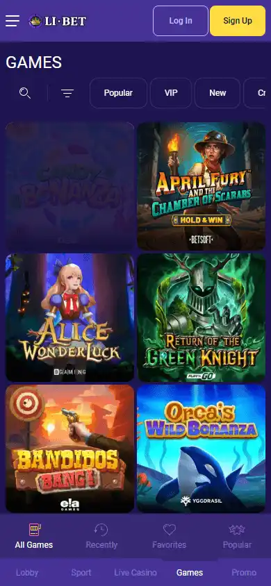 Li.bet Casino screenshot 5