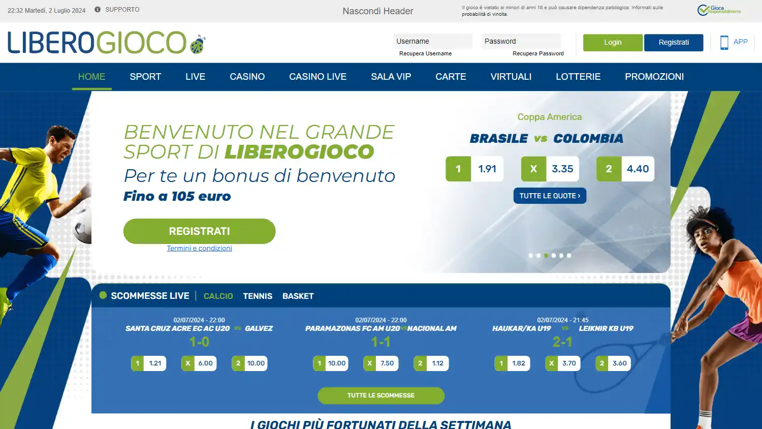 Libero Gioco Casino screenshot 1