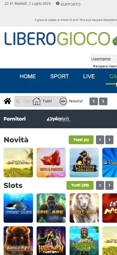 Libero Gioco Casino screenshot 4