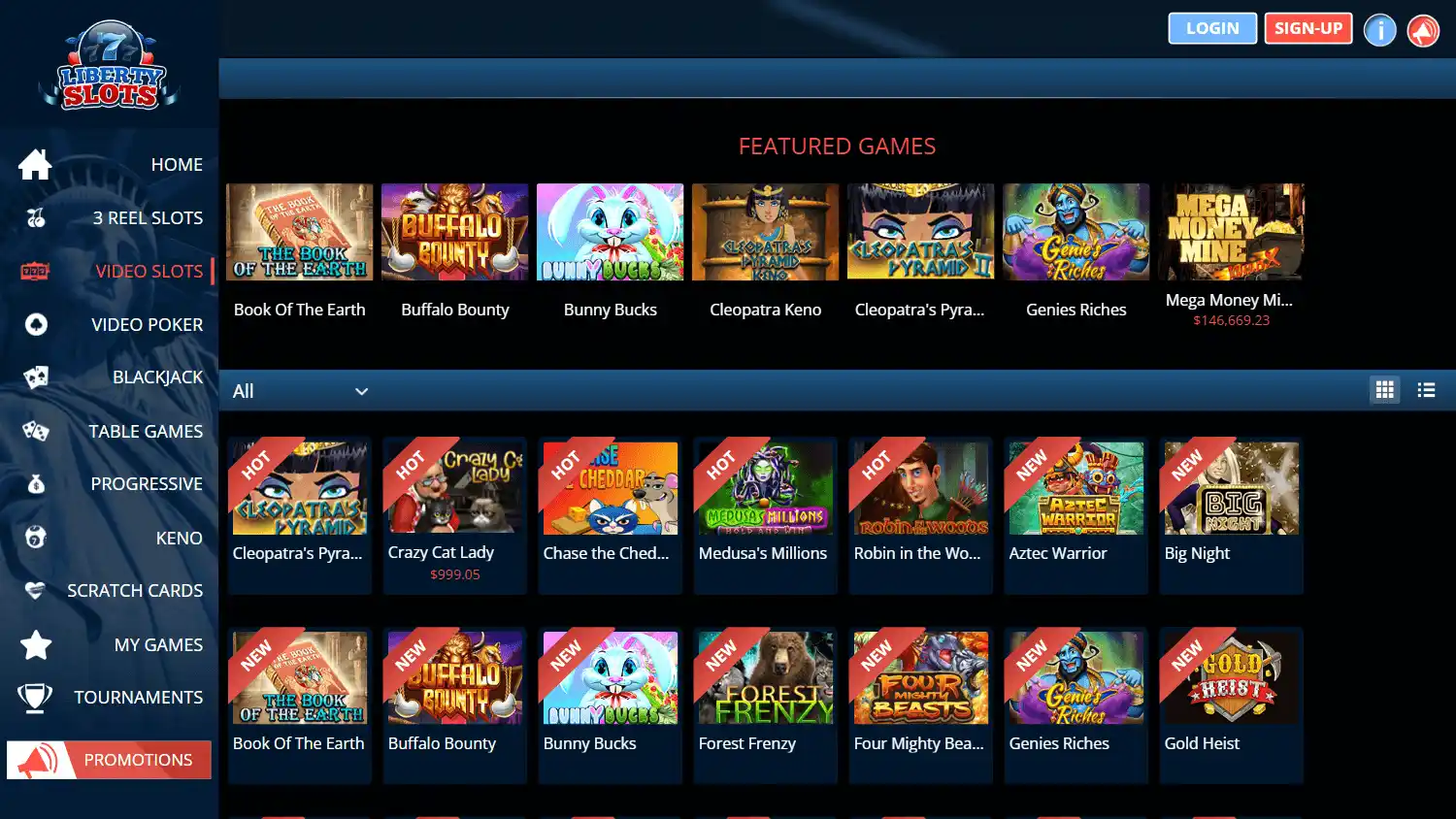 Liberty Slots Casino screenshot 2