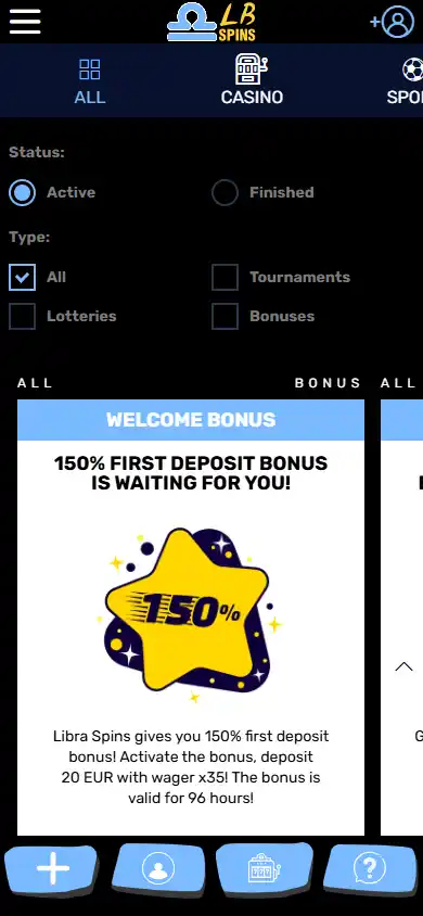 Libra Spins Casino screenshot 6