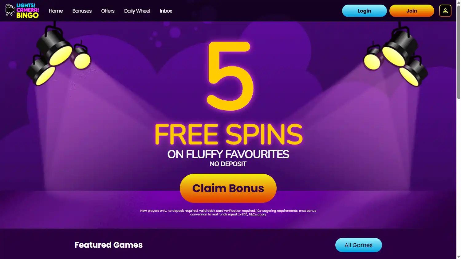Lights Camera Bingo Casino IE screenshot 2