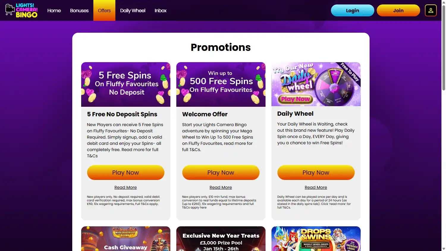 Lights Camera Bingo Casino IE screenshot 4
