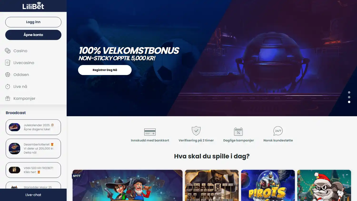 LiliBet Casino screenshot 1
