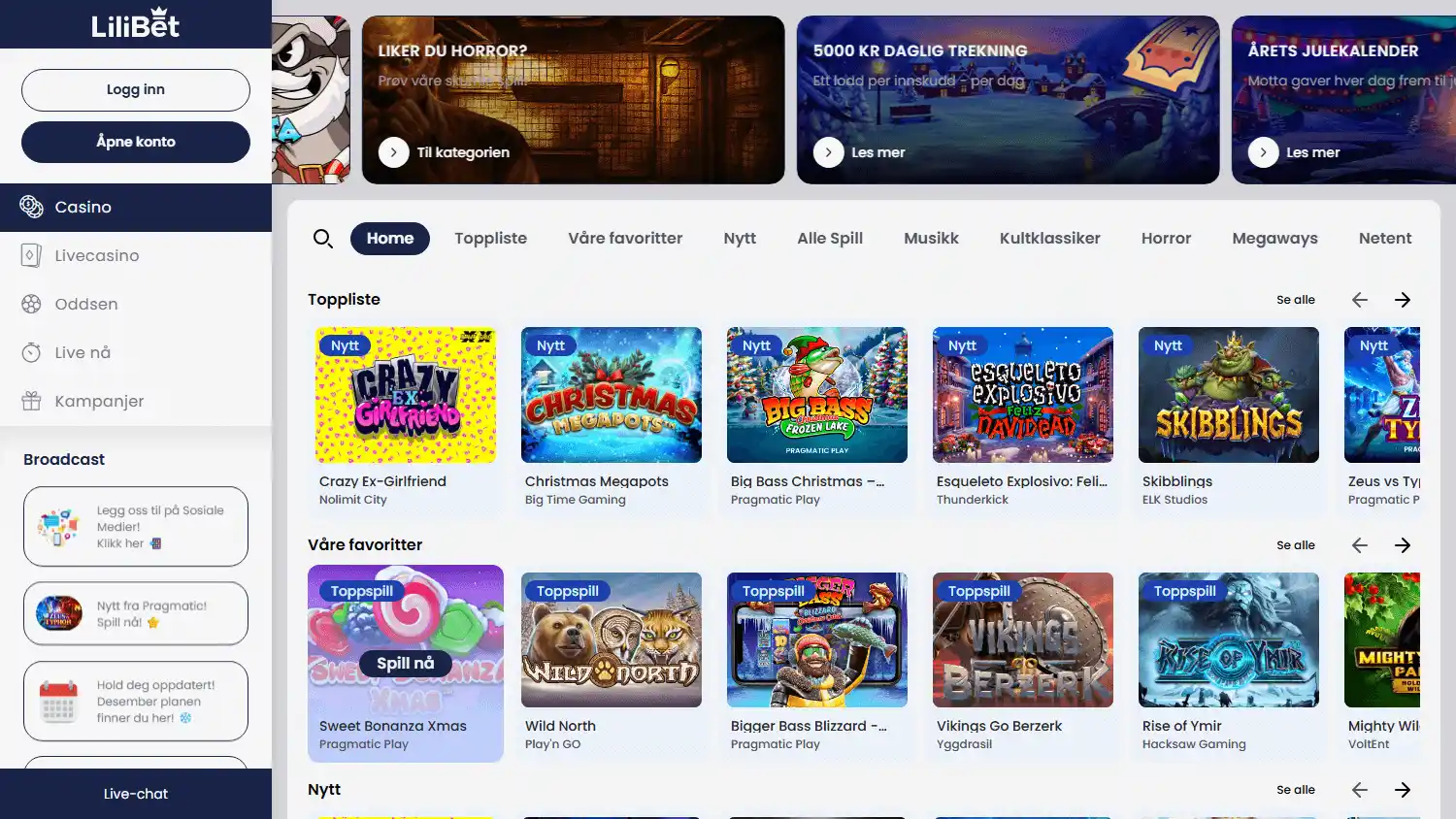 LiliBet Casino screenshot 2