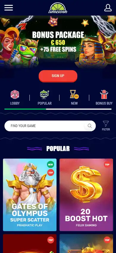Limewin Casino screenshot 3