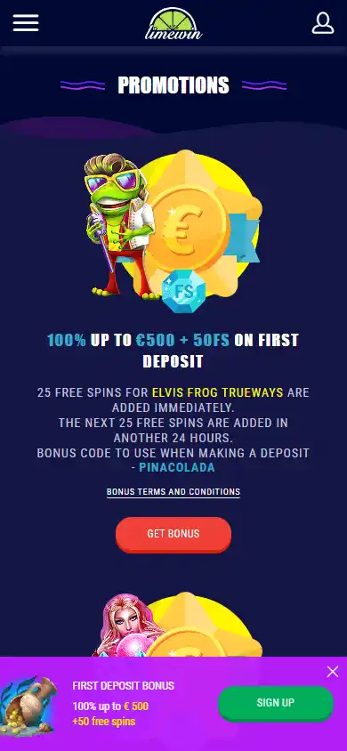 Limewin Casino screenshot 4