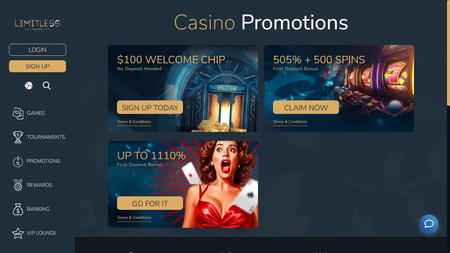Limitless Casino screenshot 3