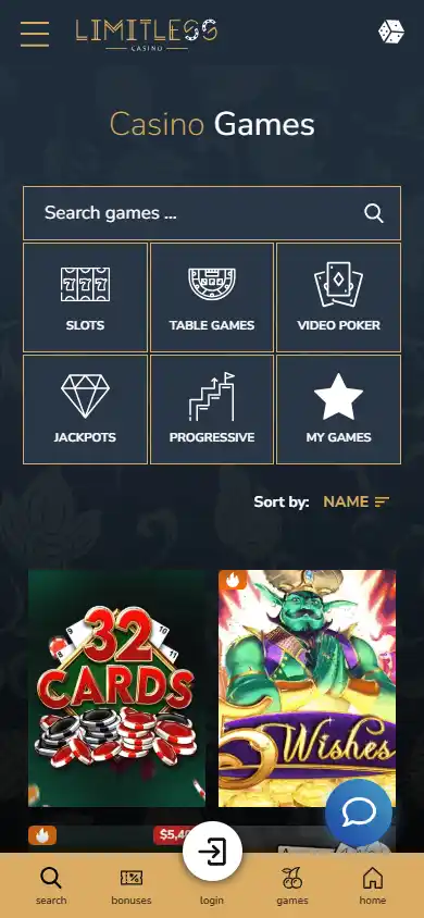 Limitless Casino screenshot 5