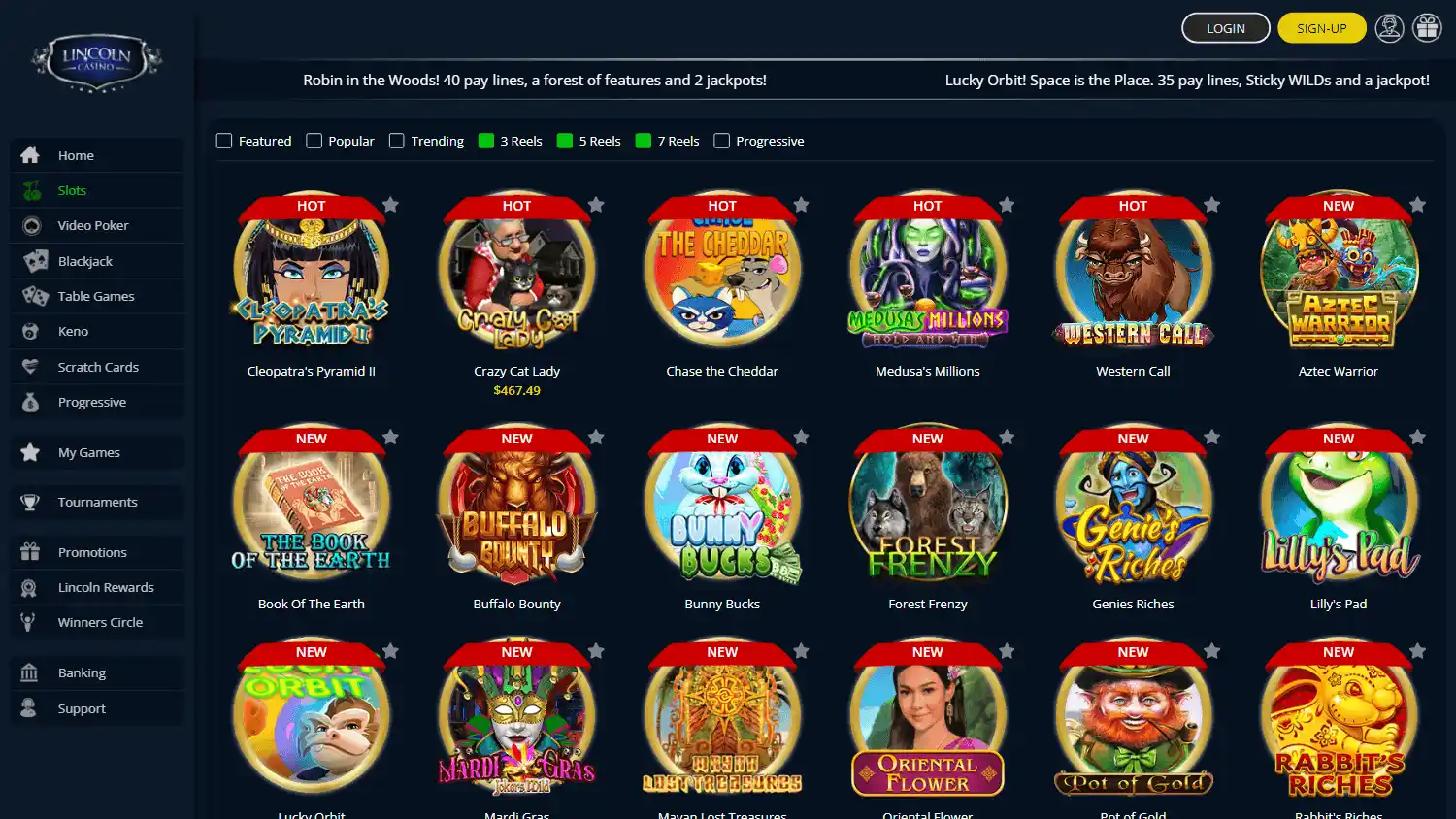 Lincoln Casino screenshot 2
