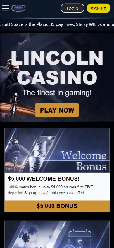 Lincoln Casino screenshot 4